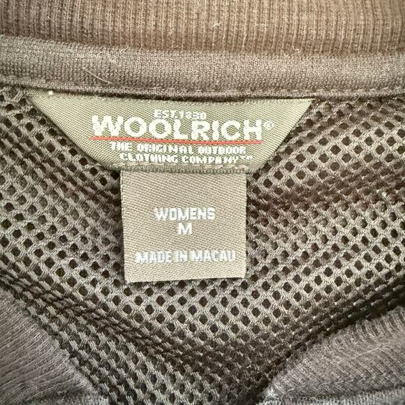 Woolrich Full Zip Short Jacket in Black Stretch Cotton, Size Medium - Picture 3 of 12
